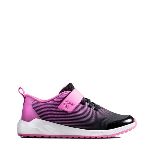 Clarks Girls Aeon Pace Kid Trainers Pink | CA-3925608